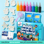 Kouzelná vodní stvoření s TŘPYTKAMI | Mořský svět | 4, 8 a 12 barev | pro děti 3+