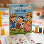 Omalovánka pro děti: Děti na farmě (20 stran, 1+ rok)