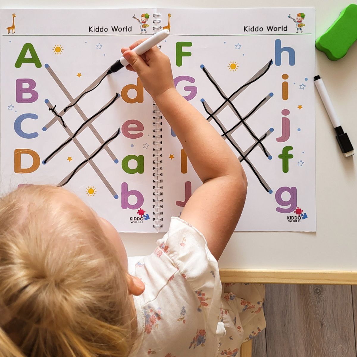 Super balíček SMART KID – 3x piš a smaž sešity pro nácvik psaní, opakovaně použitelné (Celkem 192 stran, 2–6 let)