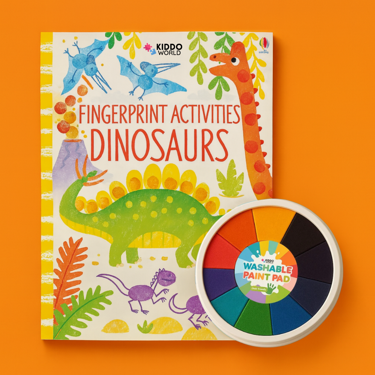 Dinosauři – Omalovánka, kterou vybarvíš prstíky (44 stran, od 1 roku)