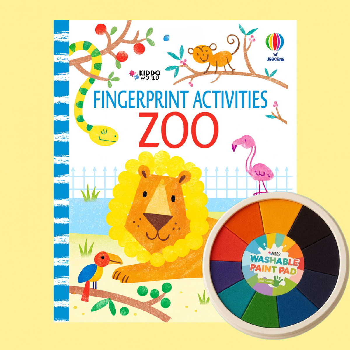 ZOO – Omalovánka, kterou vybarvíš prstíky (44 stran, od 1 roku)