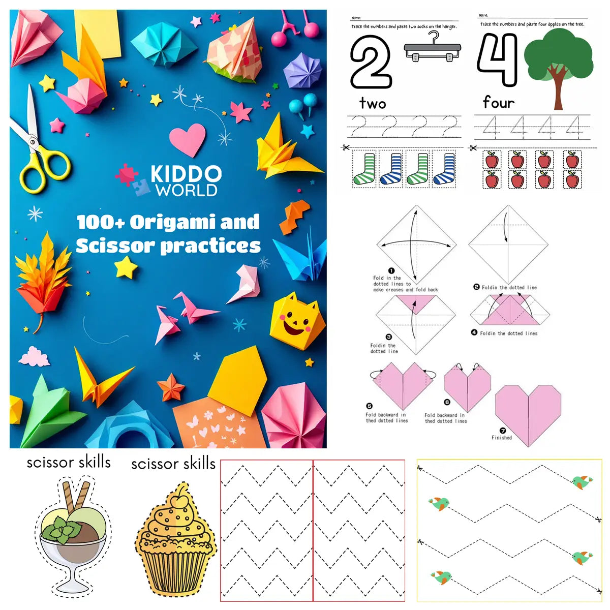 Tiskni a hraj: 177 stran origami a střihání (Digitální soubor)