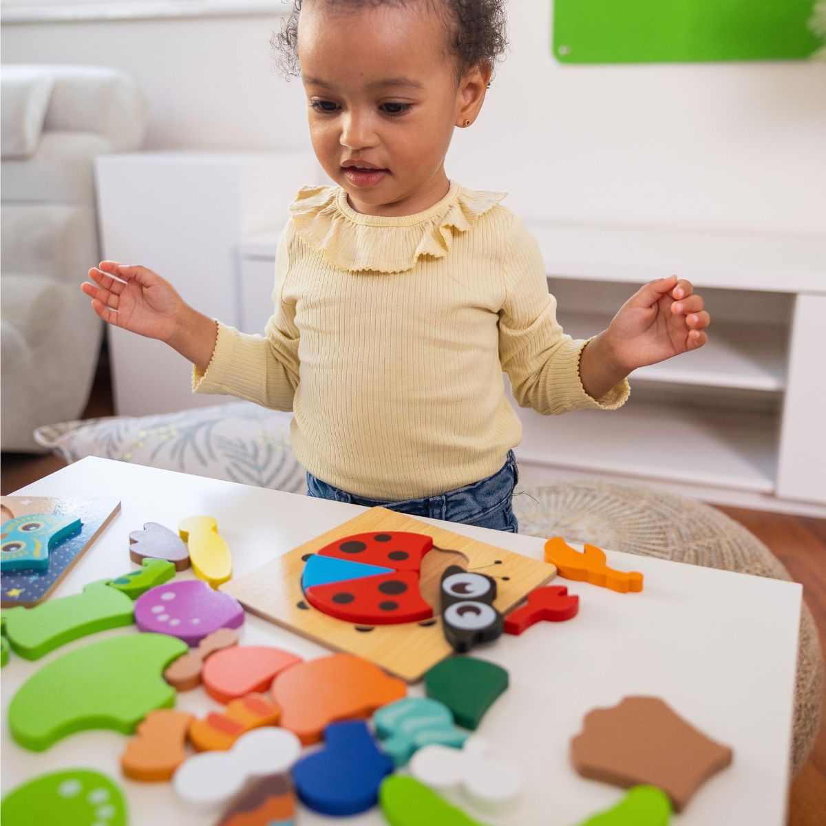 6 dřevěných montessori skládaček – Auta (od 6 měsíců)