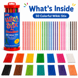 Wikki Stix Magické voskované provázky (sada 50 ks, od 3 let)