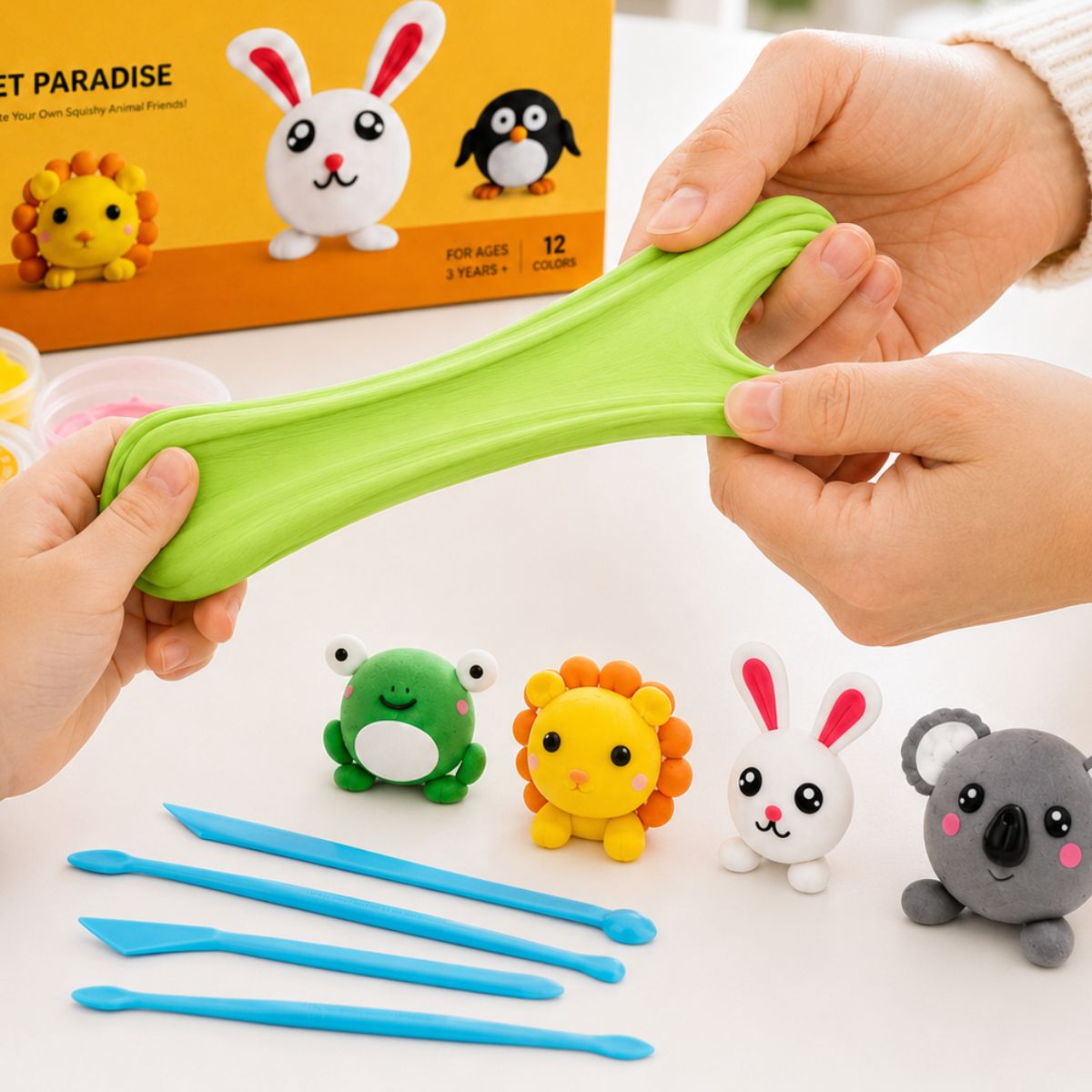 64-dílná DIY sada Squishy Clay (4+ let)