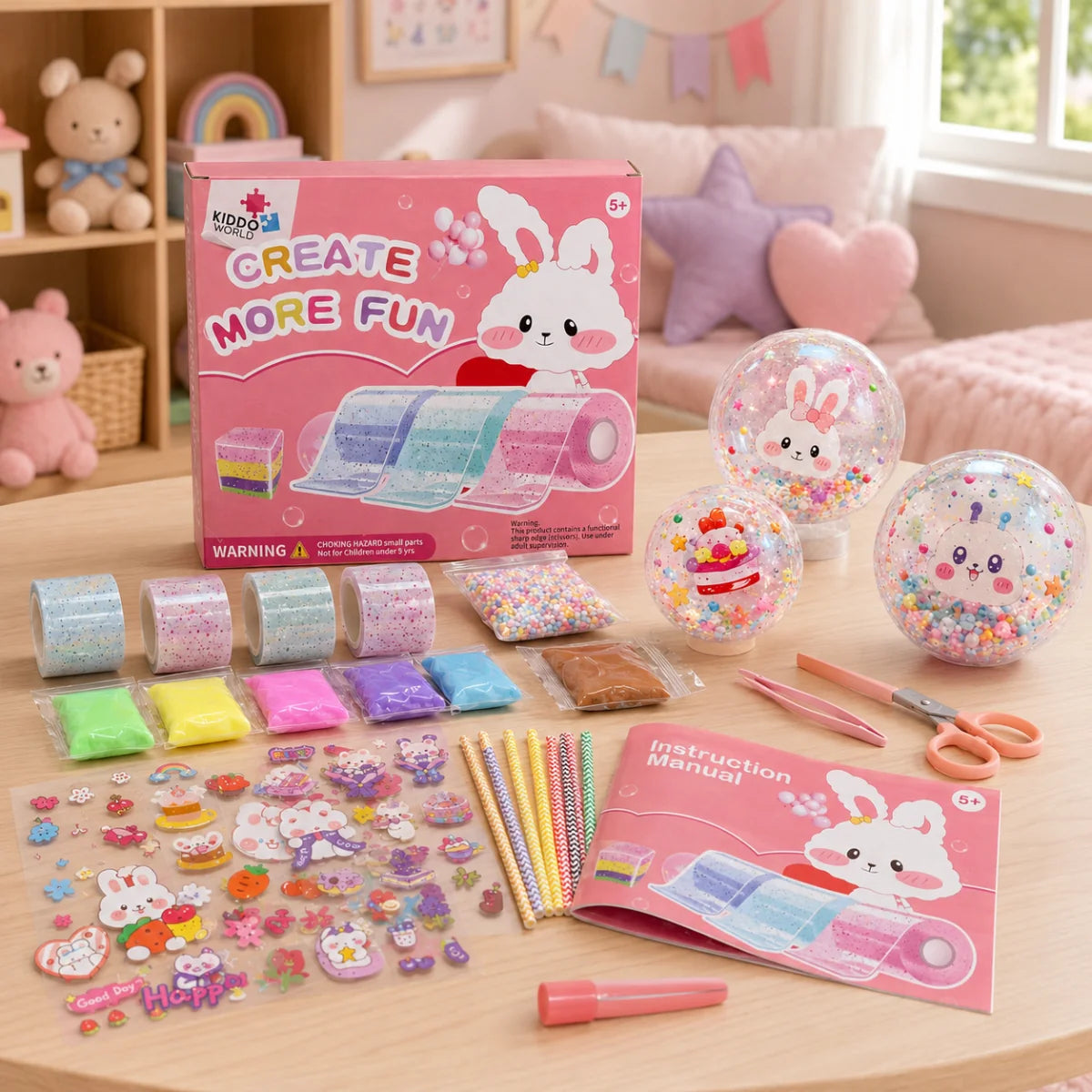 Kreativní balíček Bubble Squishies + Foil Fun Jednorožci a princezny, obrázek 2