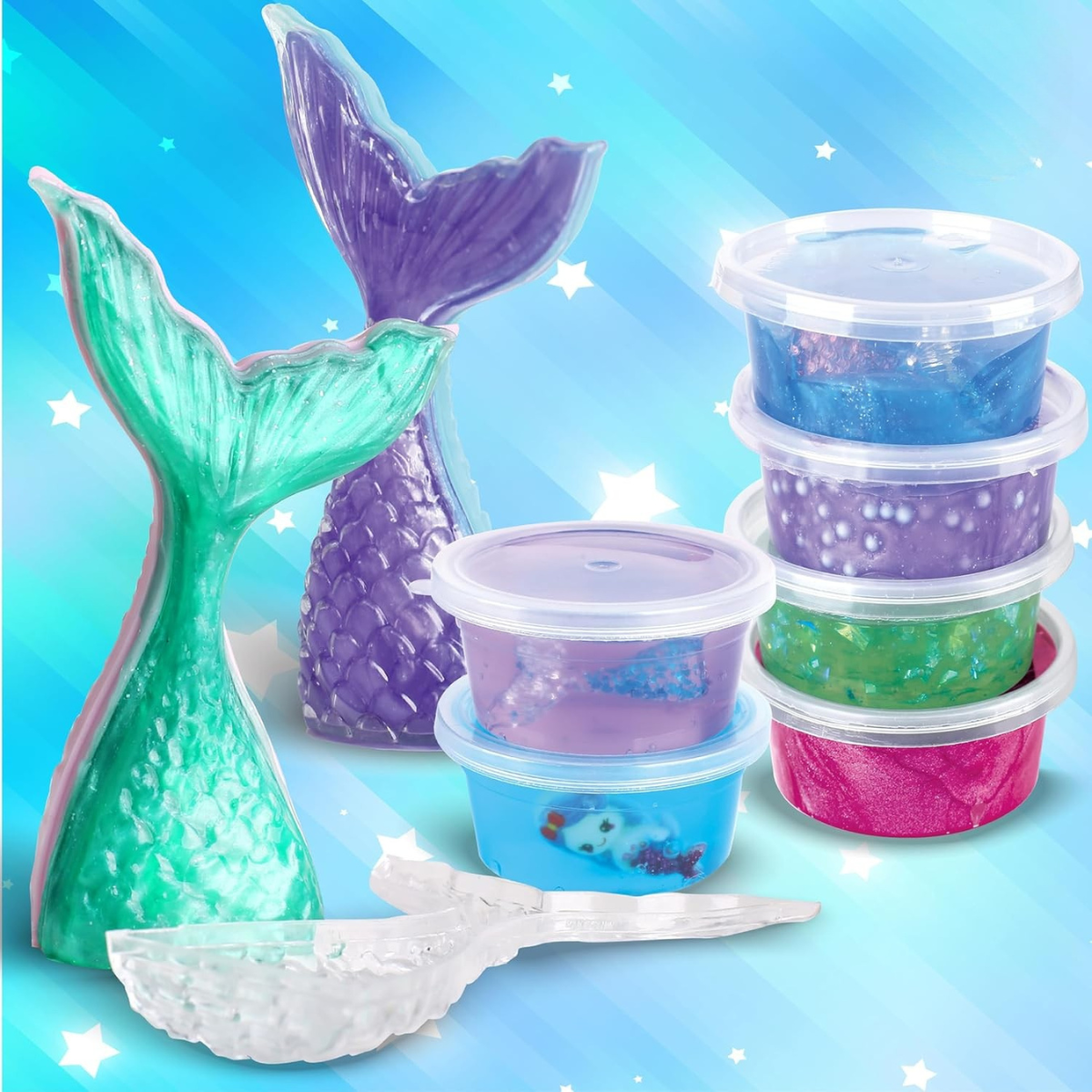 Ocean Mermaids Slime Kit | Vytvoř si svůj slizký mořský svět | pro děti 4+
