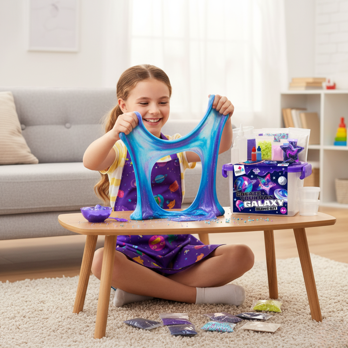 Galaxy Slime Kit | Vytvoř si svou slizkou galaxii | pro děti 4+