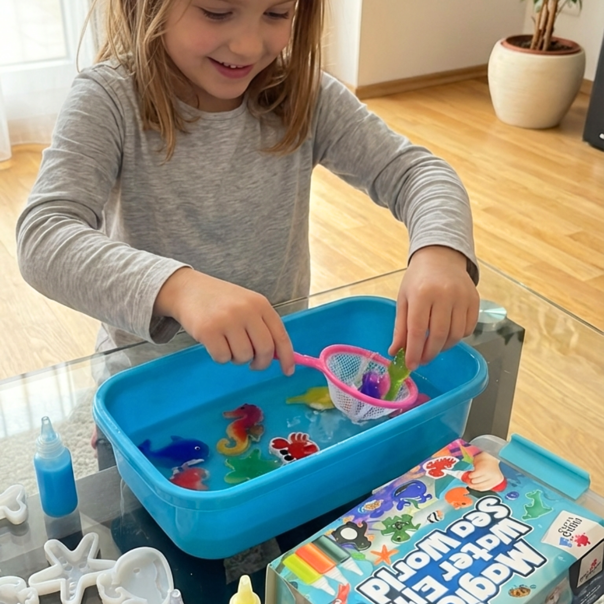 Kouzelná vodní skřítci s TŘPYTKAMI | Mořský svět | 8 barev | pro děti 3+