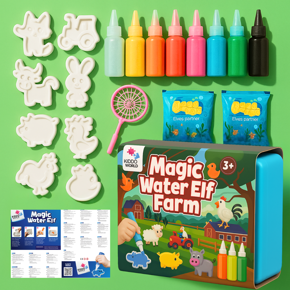 Kouzelná vodní skřítci s TŘPYTKAMI | Farma | 8 barev | pro děti od 3 let