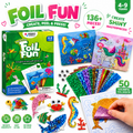 Foil Fun: Svět zvířat – třpytivé obrázky zvířátek bez nepořádku! (4+ roky)