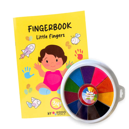 Kniha na barvení prstovými otisky - Malé prsty