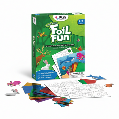 Foil Fun | Vytvoř zvířátka se třpytivými fóliemi bez nepořádku, pro děti 3+