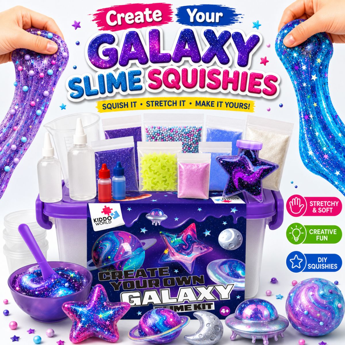 DIY Slime Squishies – Galaxie (4+ let)