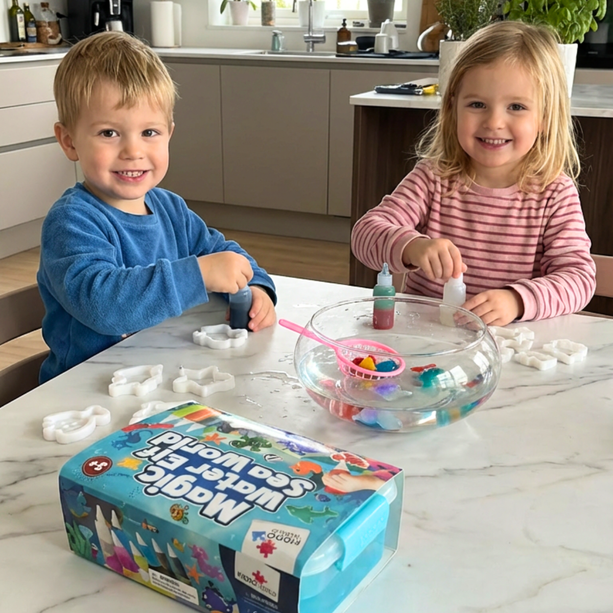 Kouzelná vodní skřítci s TŘPYTKAMI | Mořský svět | 8 barev | pro děti 3+