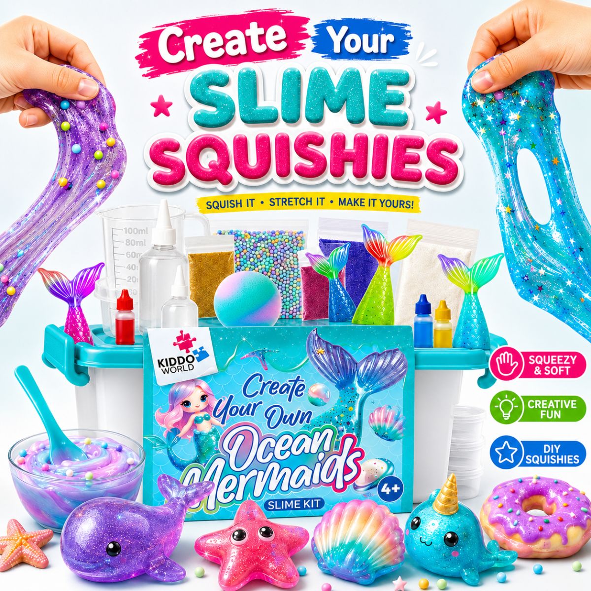 DIY Slime Squishies – Mořská panna (4+ roky)