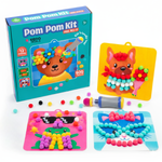 Pom Pom Kit | Senzorická kreativní hra s chlupatými kuličkami | pro děti 5+