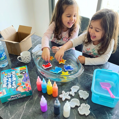 Kouzelná vodní skřítci s TŘPYTKAMI | Mořský svět | 8 barev | pro děti 3+