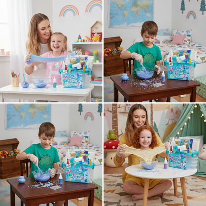 Ocean Mermaids Slime Kit | Vytvoř si svůj slizký mořský svět | pro děti 4+