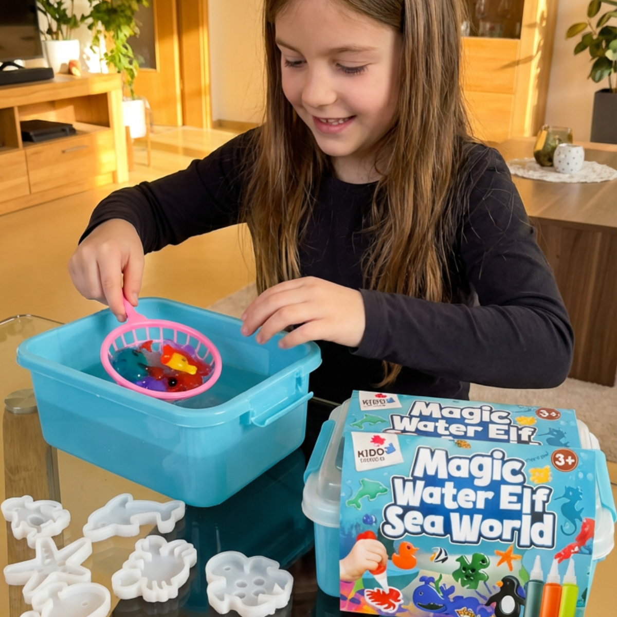 Kouzelná vodní skřítci s TŘPYTKAMI | Mořský svět | 8 barev | pro děti 3+