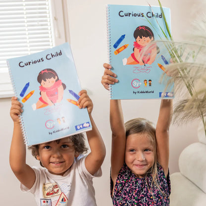 Curious Child – Piš a smaž sešit pro nácvik psaní, znovupoužitelný (64 stran, 3–6 let)