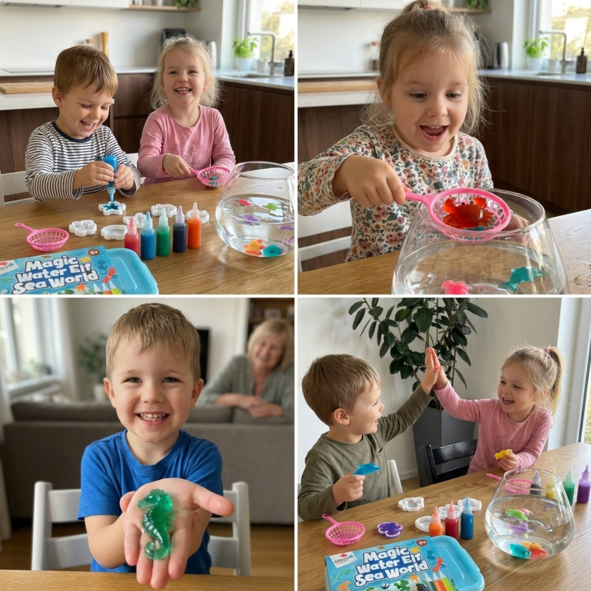 BALÍČEK TOPSELLER: Magic Water Squishies & Pom Pom Kit