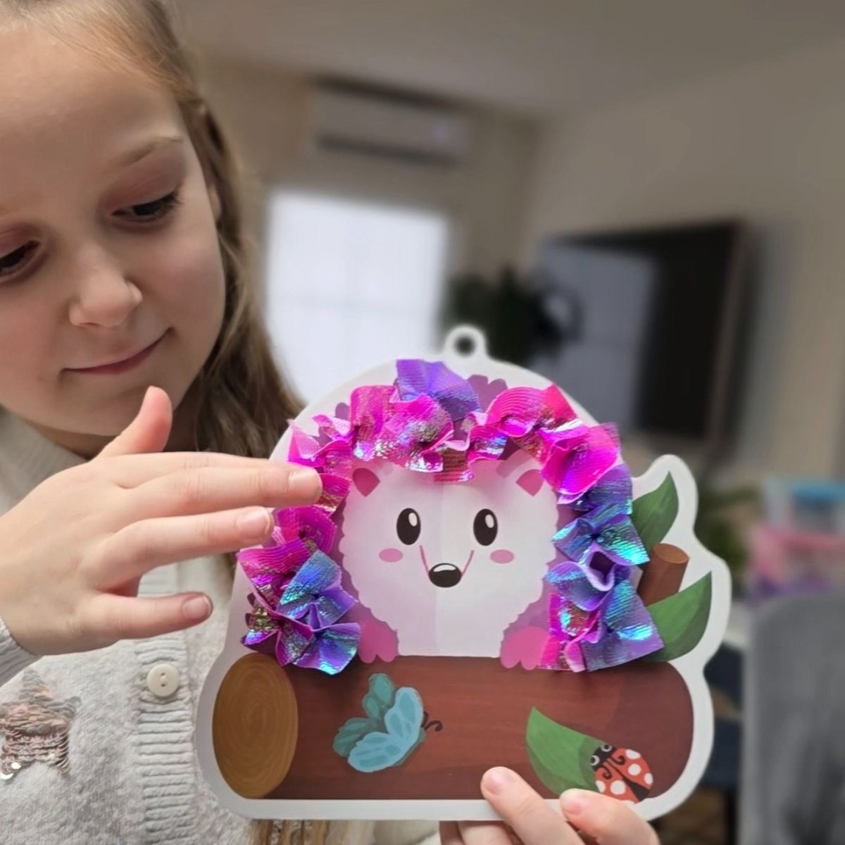 Tufting Kit | Senzorická kreativní hra s barevnými lístky | pro děti 4+