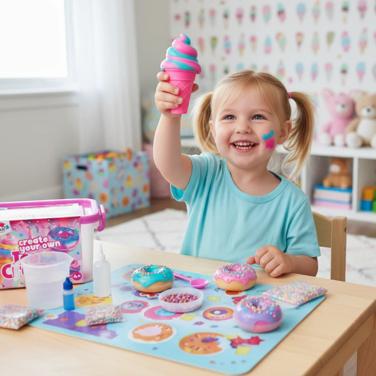Slime sada 3 v 1 – Galaxy, Ice Cream a Mermaid Ocean Slime! (4+ roky)