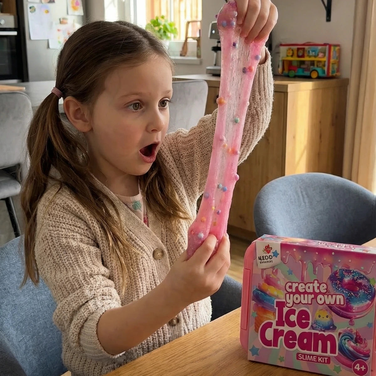 Ice Cream Slime – vytvoř sliz, který vypadá a voní jako opravdová zmrzlina! (4+ roky)