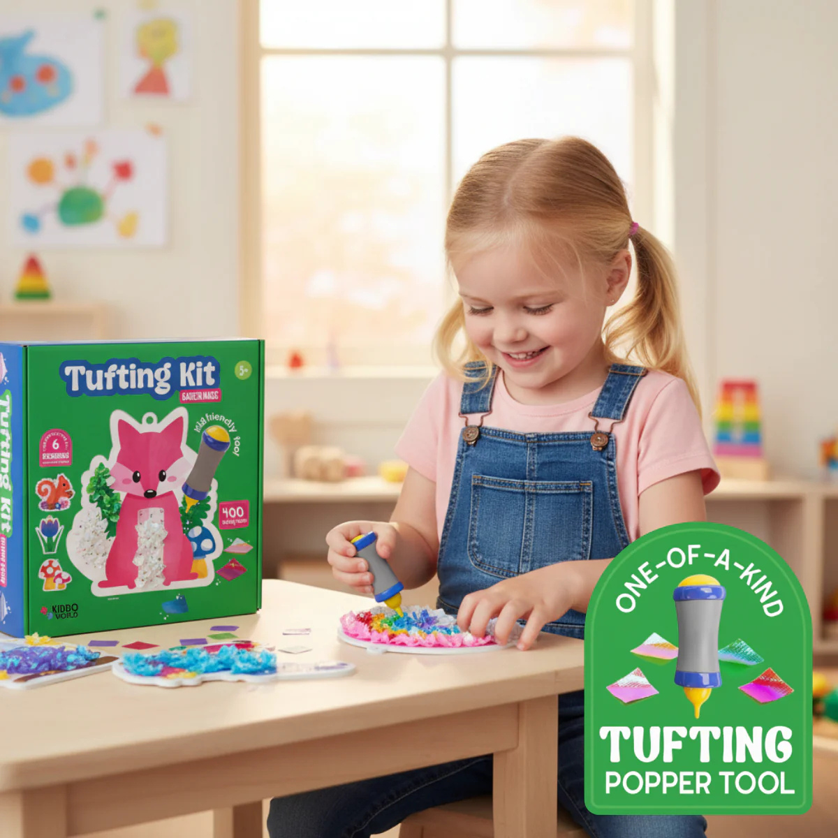 SMYSLOVÝ KREATIVNÍ BALÍČEK: Pom Pom Kit & Tufting Kit