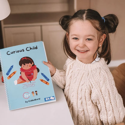 Curious Child – Piš a smaž sešit pro nácvik psaní, znovupoužitelný (64 stran, 3–6 let)