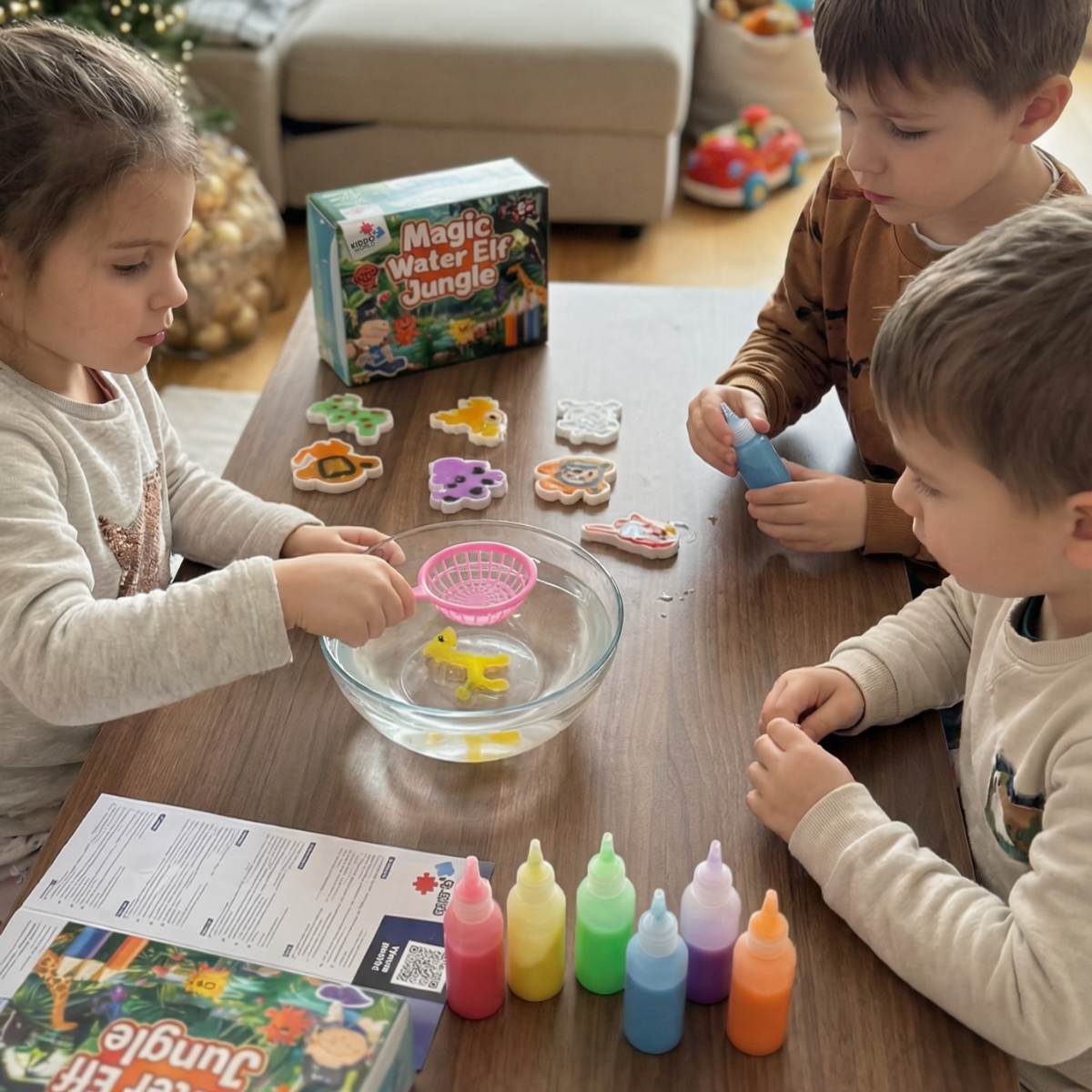Kouzelná vodní zvířátka – Mega set 3 v 1 | Mořský svět, džungle a farma (3+ roky