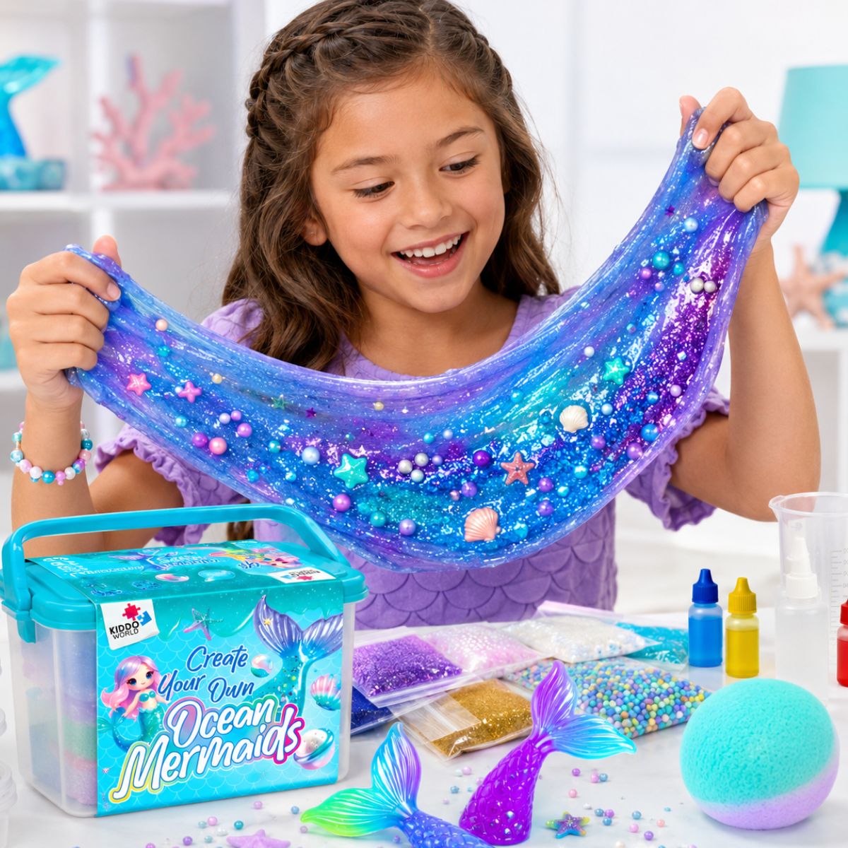 DIY Slime Squishies – Mořská panna (4+ roky)
