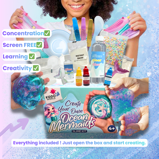 19-delni ustvarjalni SLIME komplet l Morski svet