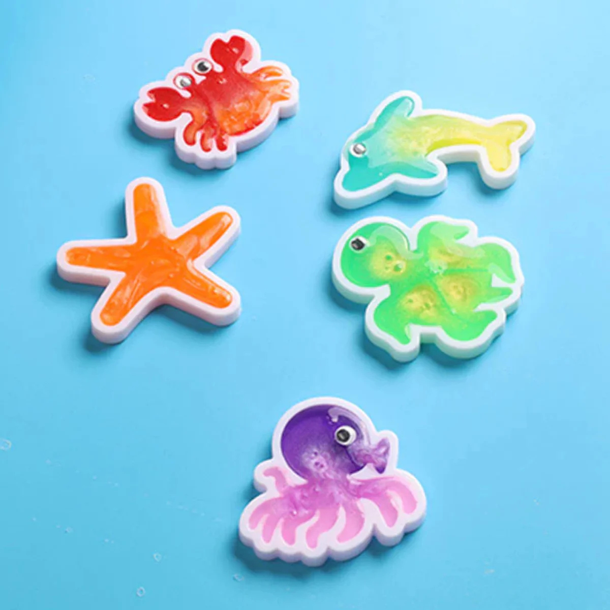 Magic Water Squishy Expansion Pack – 6 dalších formiček (Nová zvířátka a tvary, 3+ roky)
