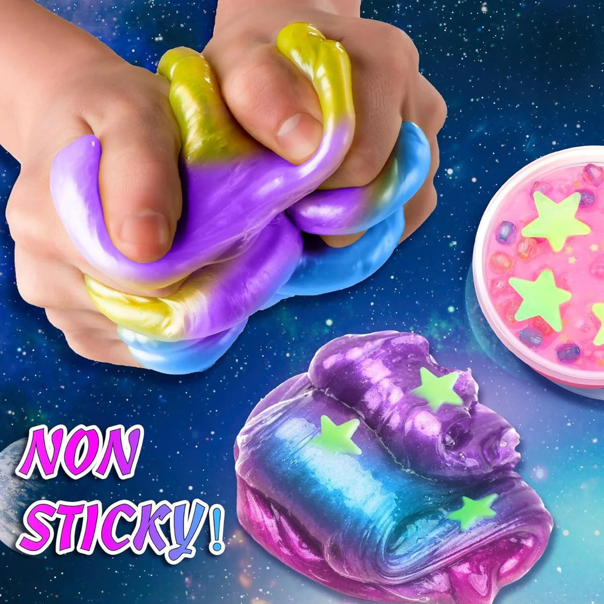 Slime sada 3 v 1 – Galaxy, Ice Cream a Mermaid Ocean Slime! (4+ roky)