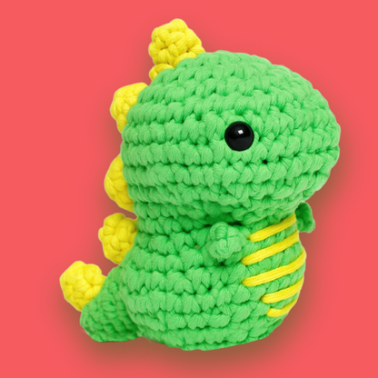 Čarovná sada na háčkování pro začátečníky | Dinosaurus Oscar pro malé i velké tvůrce, pro děti 8+