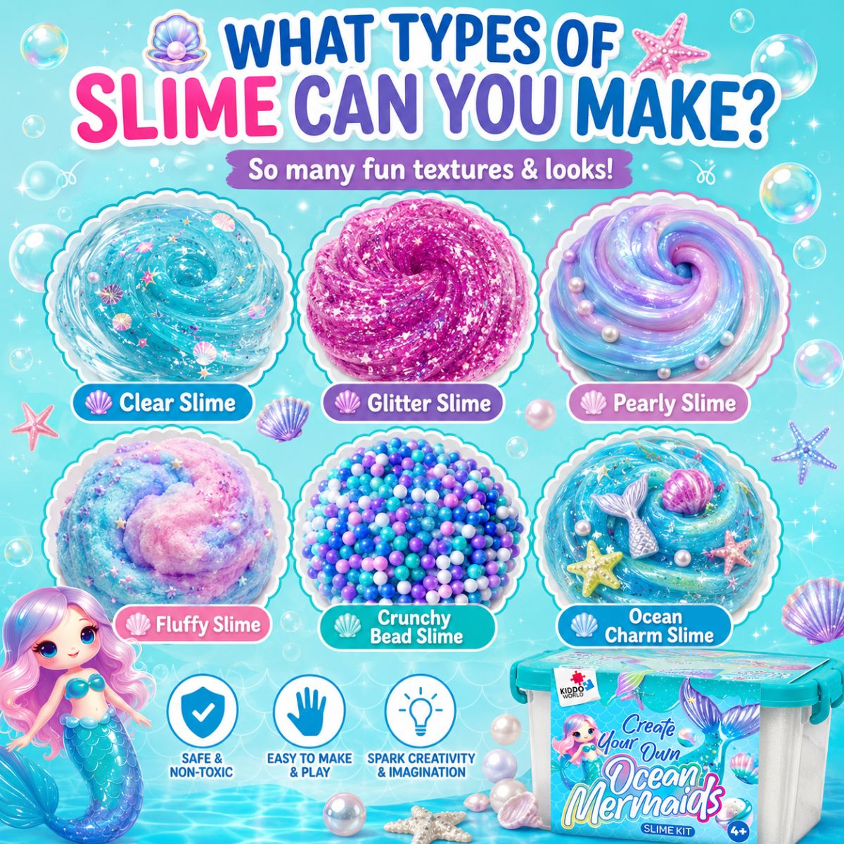 DIY Slime Squishies – Mořská panna (4+ roky)