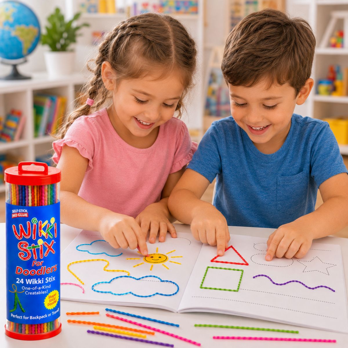 Wikki Stix Magické voskované provázky (sada 50 ks, od 3 let)