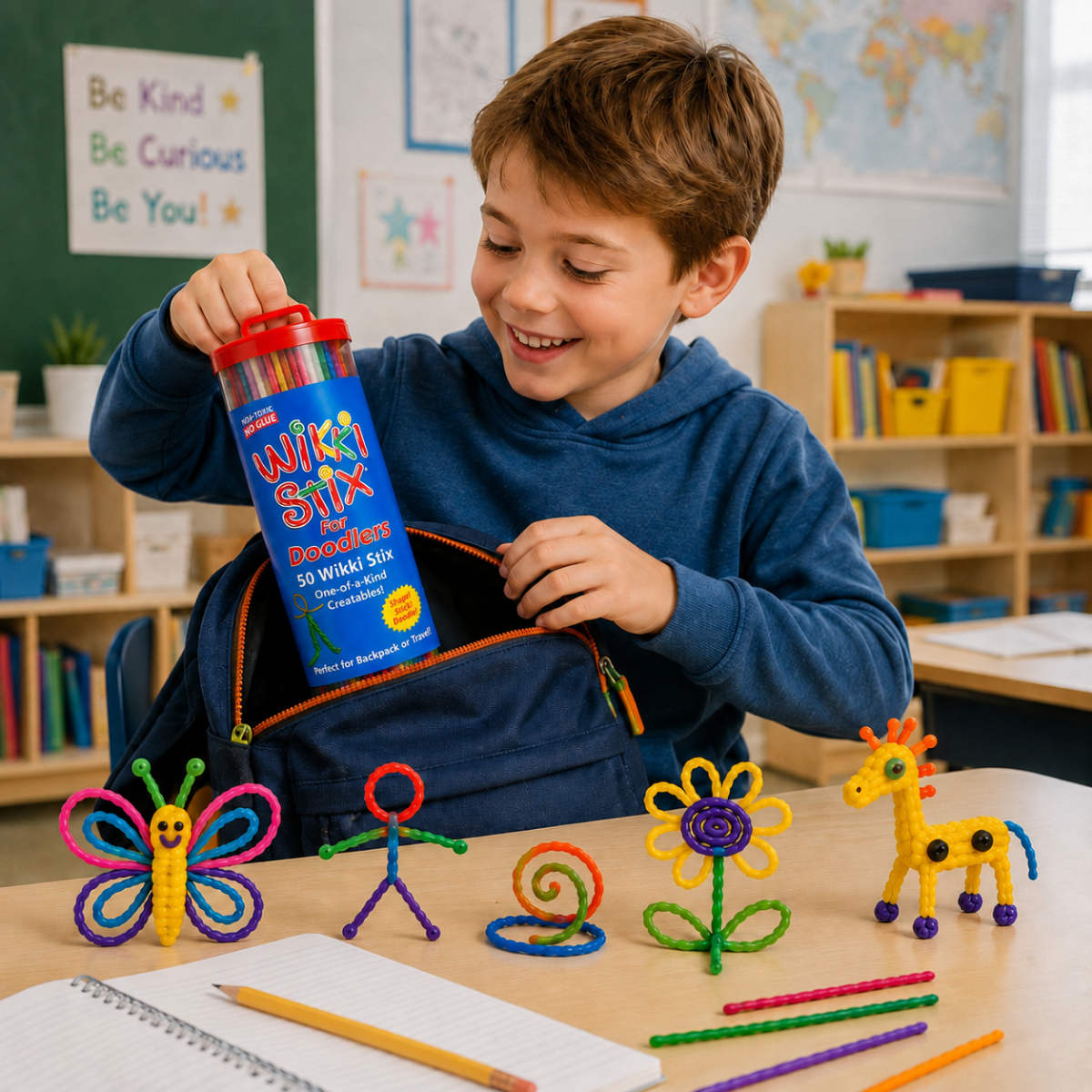 Wikki Stix Magické voskované provázky (sada 50 ks, od 3 let)
