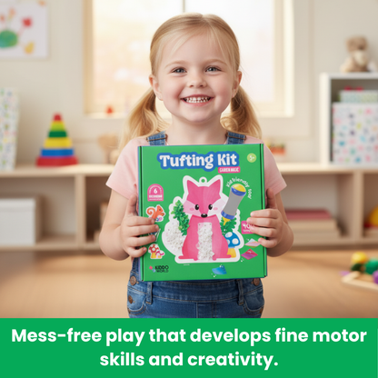Tufting Kit | Senzorická kreativní hra s barevnými lístky | pro děti 4+