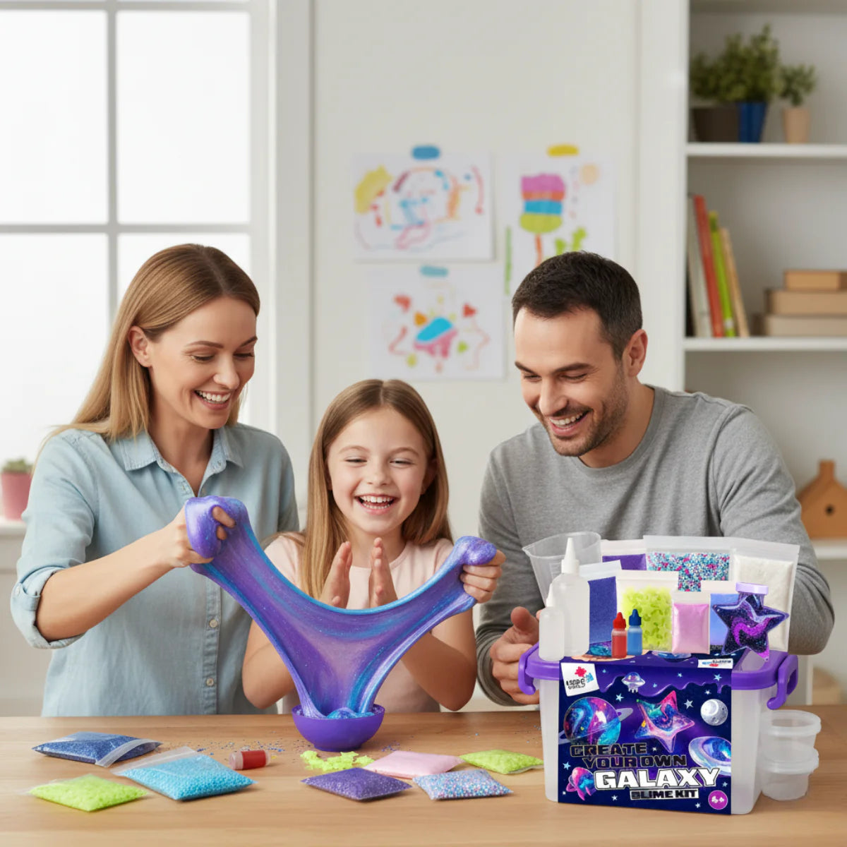 Slime sada 3 v 1 – Galaxy, Ice Cream a Mermaid Ocean Slime! (4+ roky)