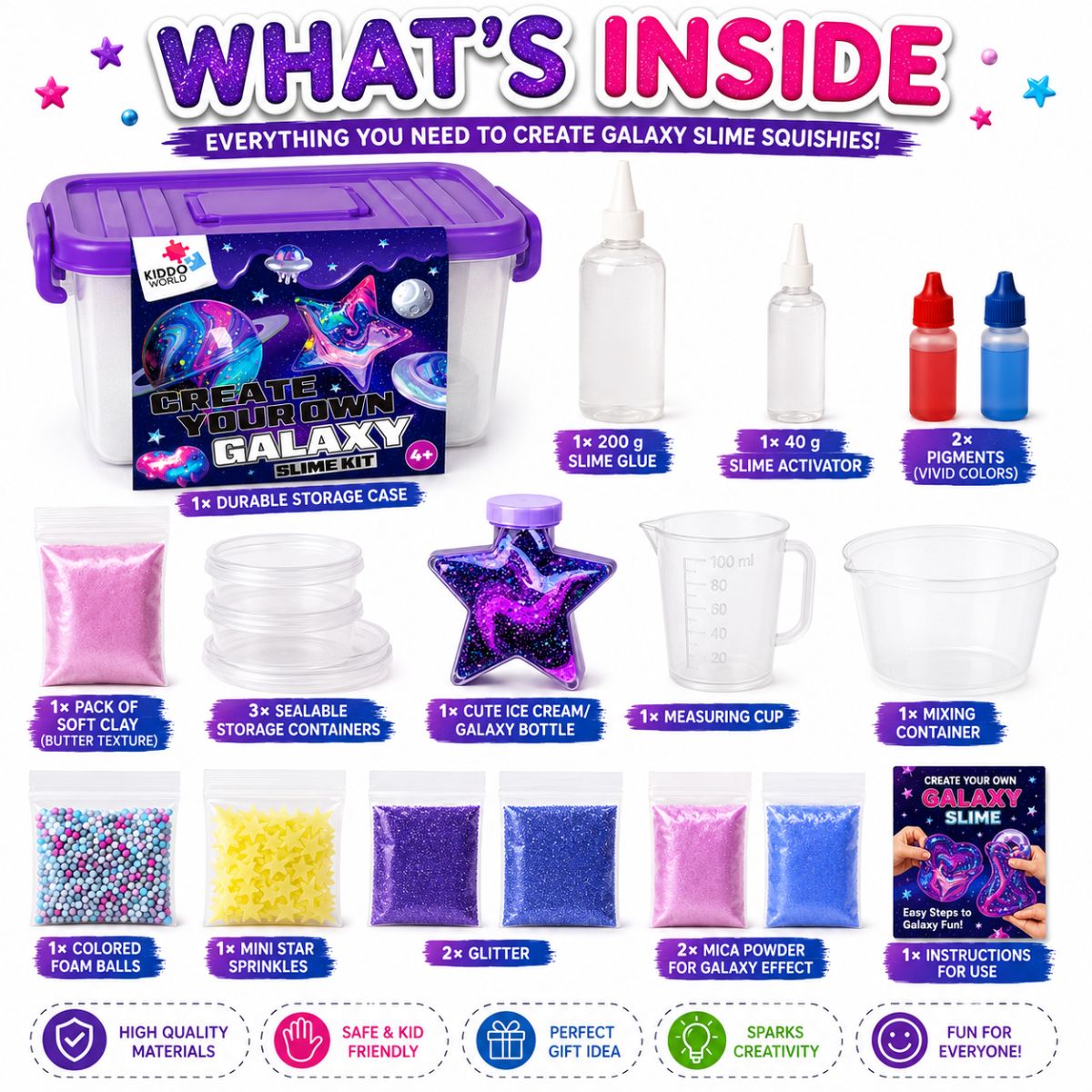 DIY Slime Squishies – Galaxie (4+ let)