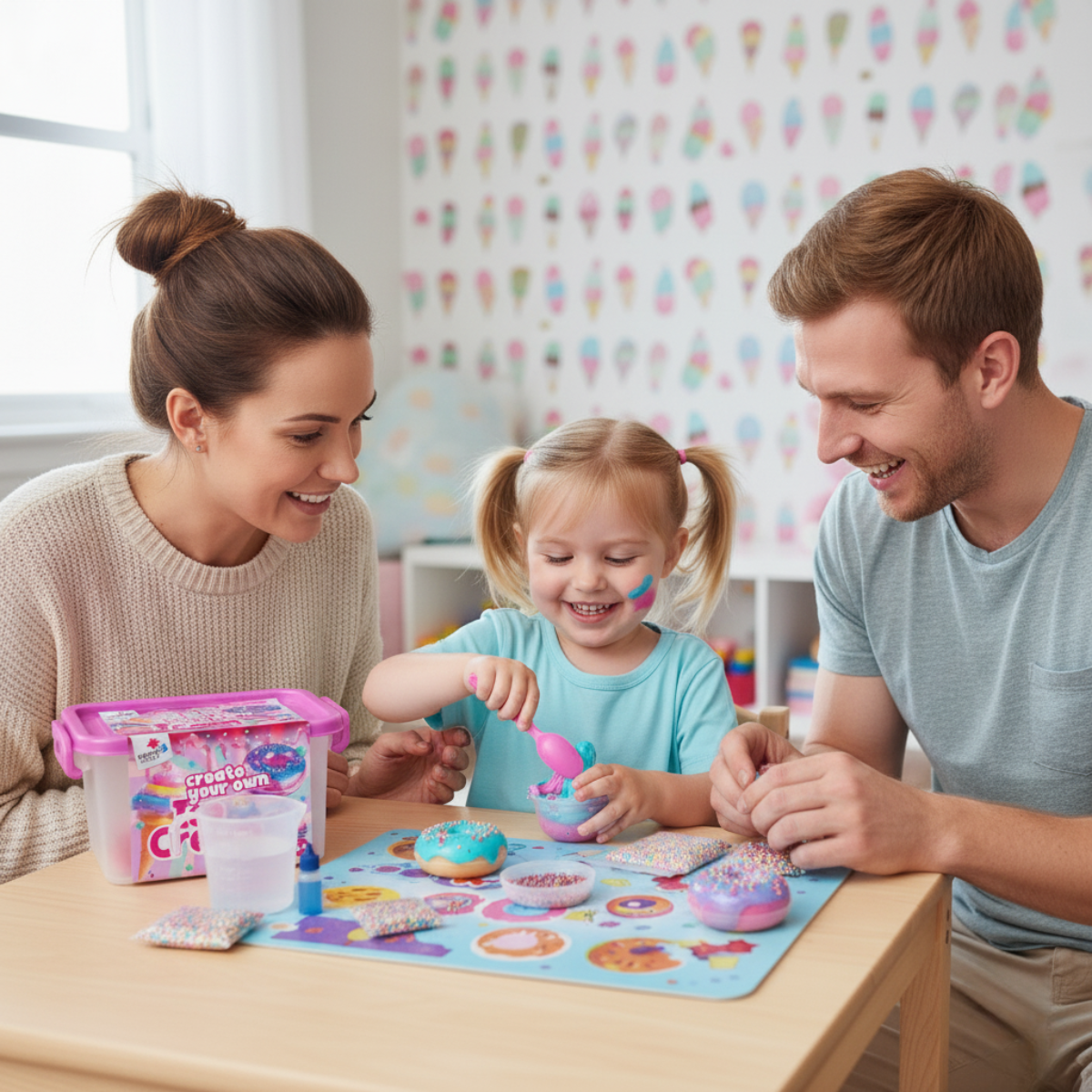 Ice Cream Slime Kit | Vytvoř si svůj slizký zmrzlinový svět | pro děti 4+