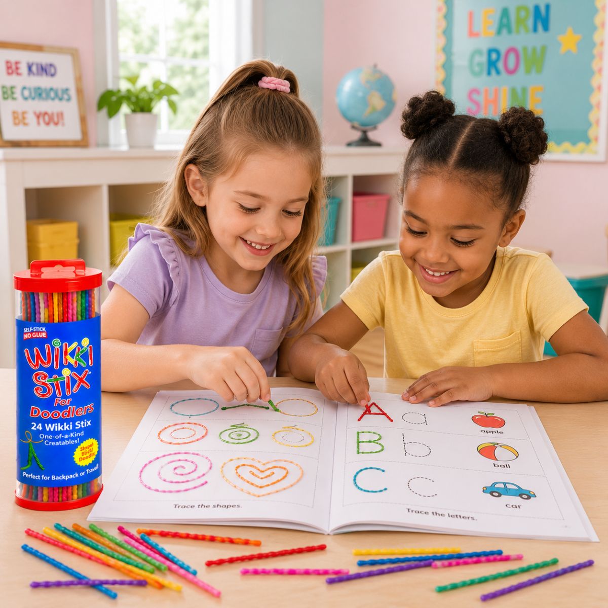 Wikki Stix – Hravá příprava na psaní a rozvoj jemné motoriky + ebook (50 ks, 3+)