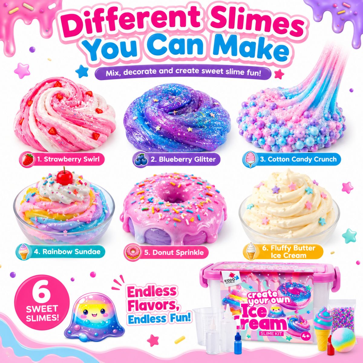 DIY Slime Squishies – Zmrzlina (4+ roky)
