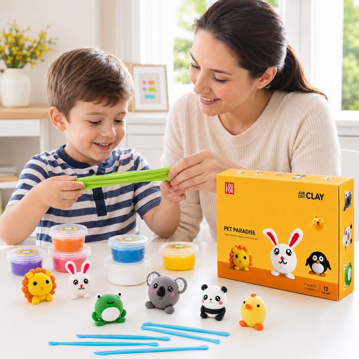 64-dílná DIY sada Squishy Clay (4+ let)