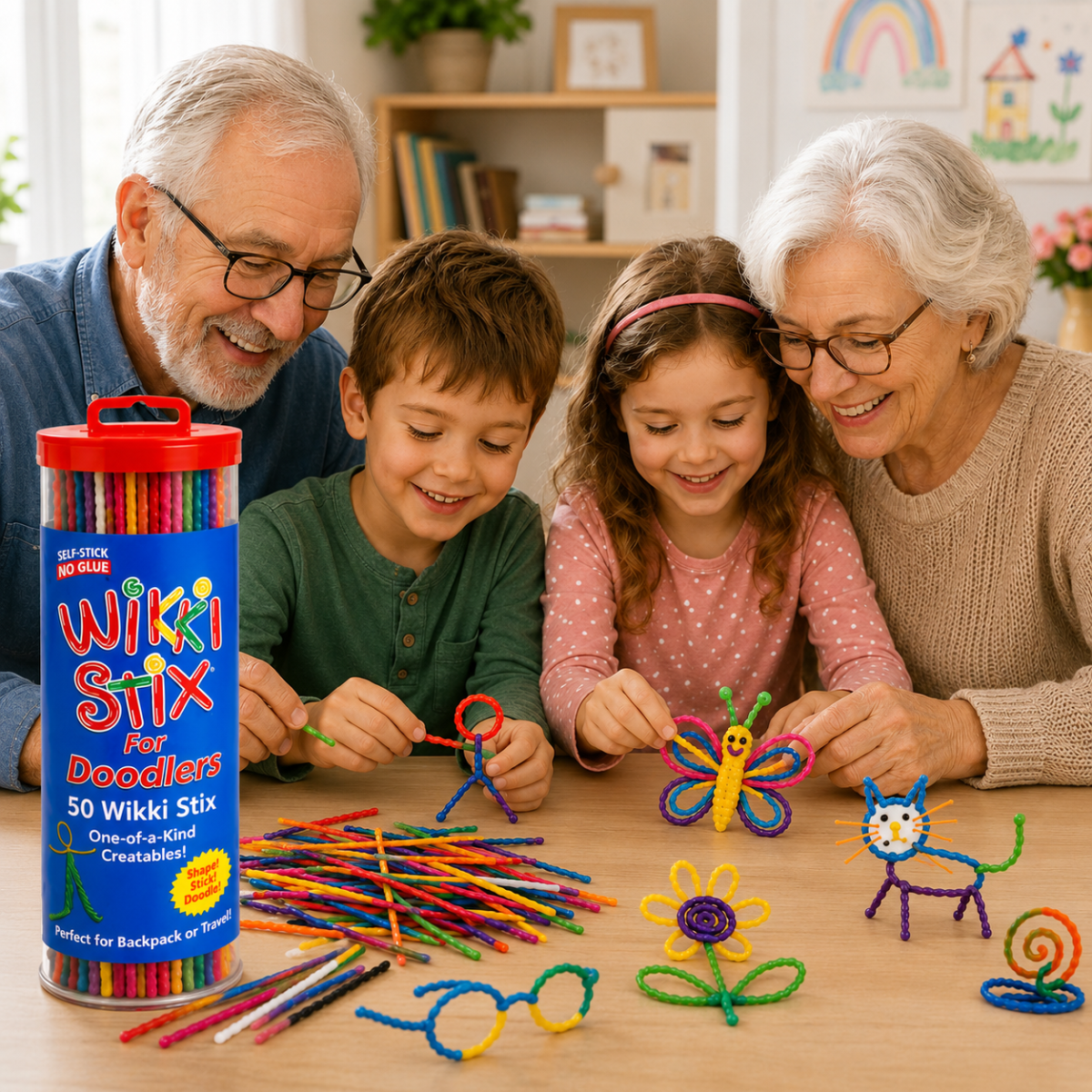 Wikki Stix Magické voskované provázky (sada 50 ks, od 3 let)