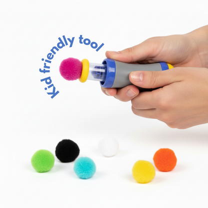 Pom Pom Kit | Senzorická kreativní hra s chlupatými kuličkami | pro děti 5+