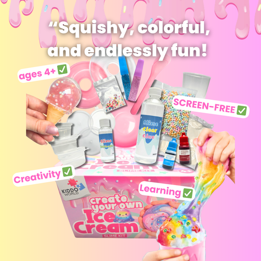 19dílná kreativní SLIME sada | Zmrzlinová zábava